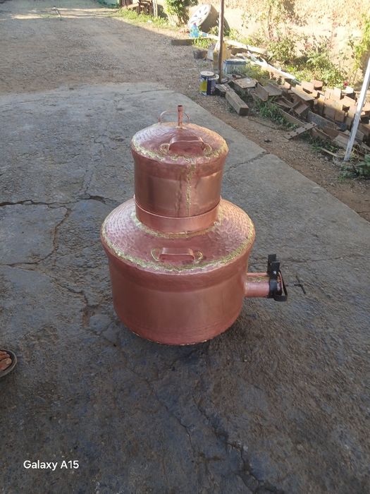 Vând cazan de tuica 100litri din cupru alimentar