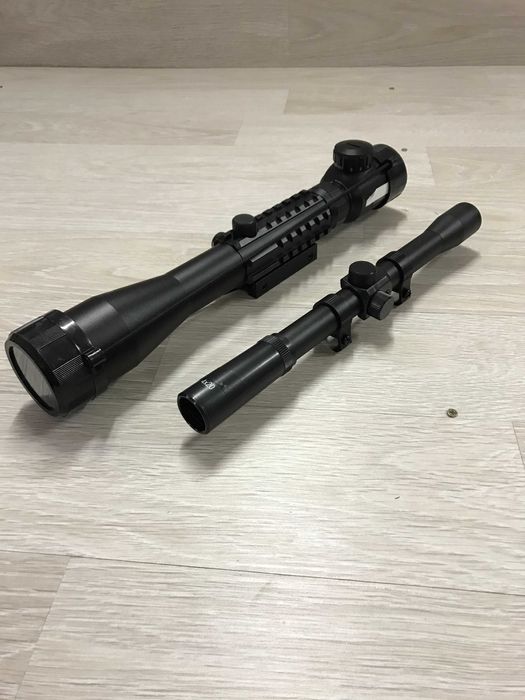 Чисто нов Лазерен прицел бързомер оптика Rifle Scope 4x20