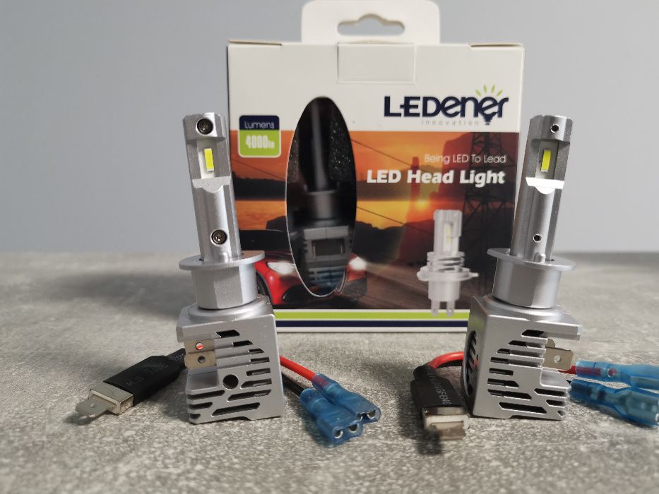 LED крушки за фарове, H1 H7 H4 НВ3  НВ4  9-32V 44W  Ledener