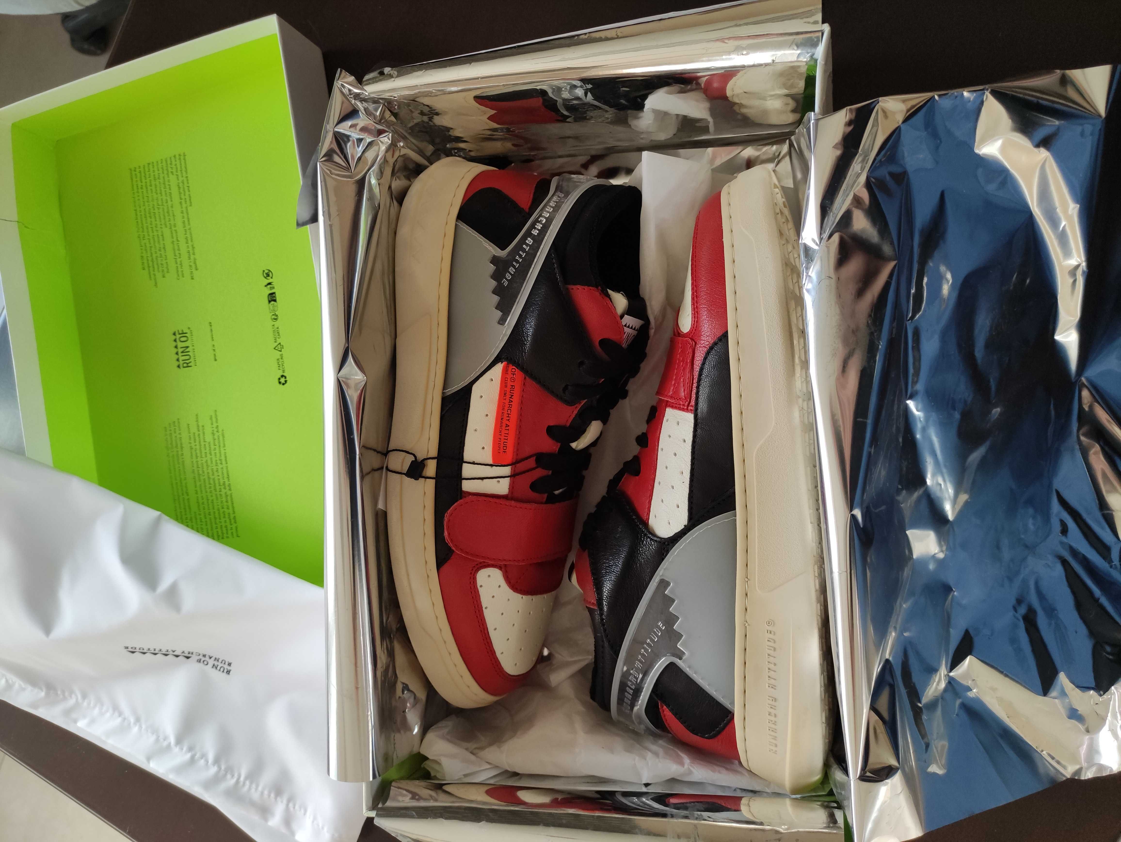 НОВИ RUN OF LEGEND 2 - leather hi-top sneakers
