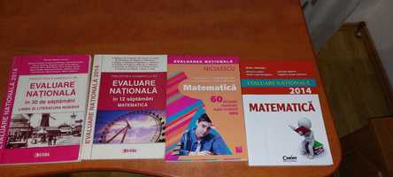 Cărți cu Subiecte și Teste Matematica pregătire EVALUARE NAȚIONALĂ