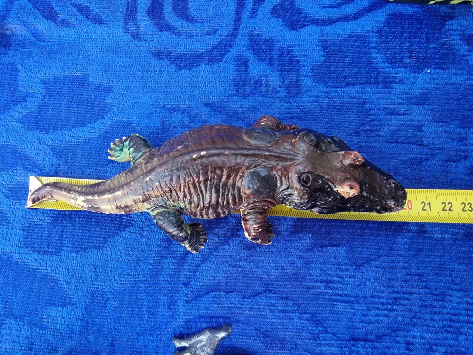 Set 7 figurine dinozauri, Plastic, Multicolor, jucarii copii