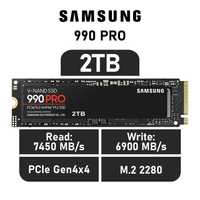 SSD Samsung 990 PRO 2TB sigilat, PCIe 4.0 x4, NVMe, M.2 7450MB/s
