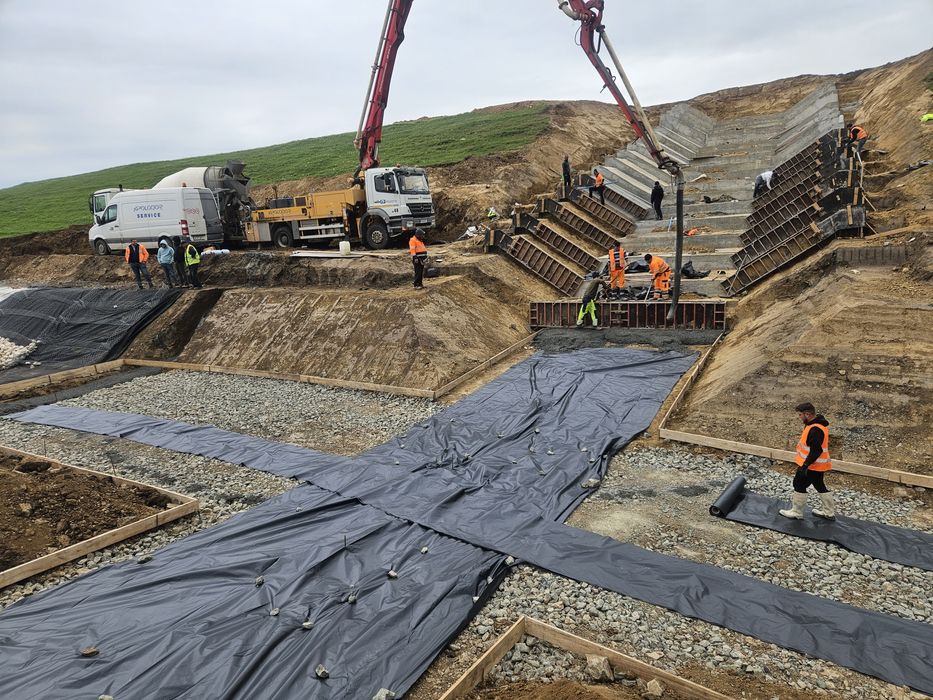 Turnari beton finisat mecanic elicopterizat