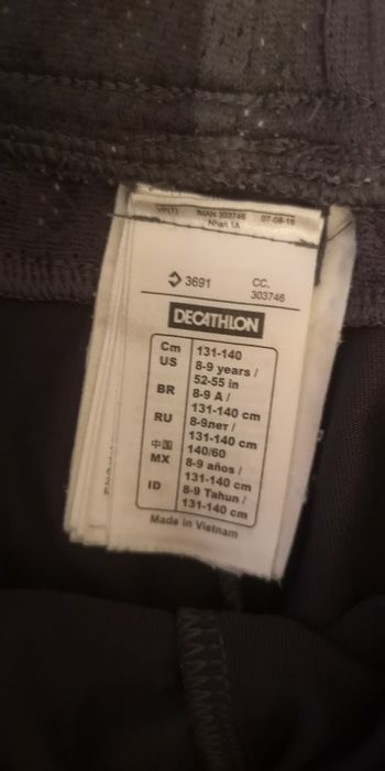 Pantalon scurt decathlon 8-9ani