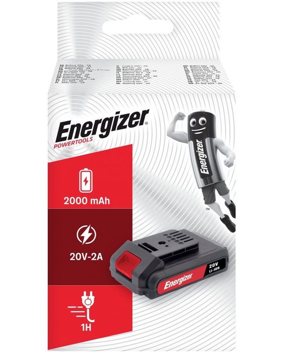 Акумулаторна батерия Energizer - 20V, 2000 mAh