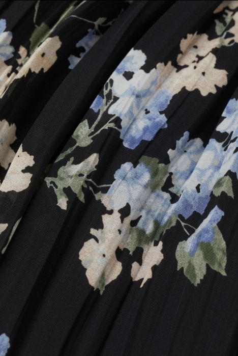 Fusta midi plisata H&M