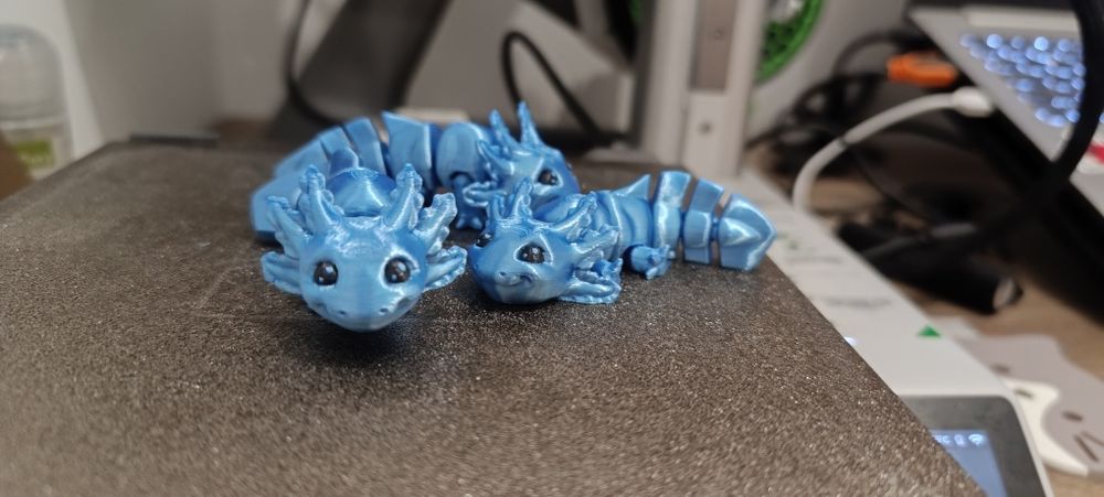 3Д Аксолотъл подвижна играчка