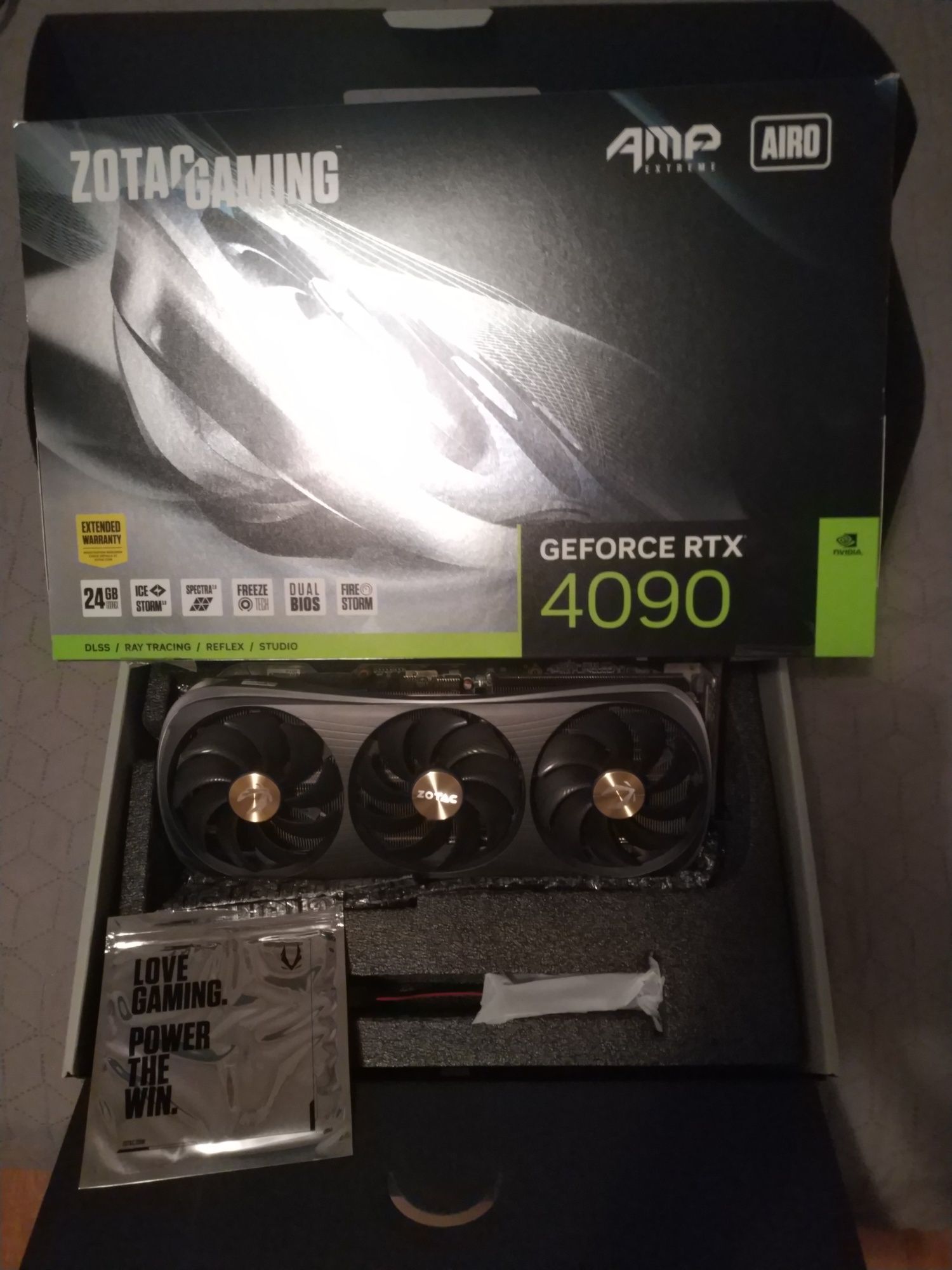 RTX 4090 Zotac AMP Extreme AIRO 24 Gb [Ai-1440p-4K UHD-VR Gaming]