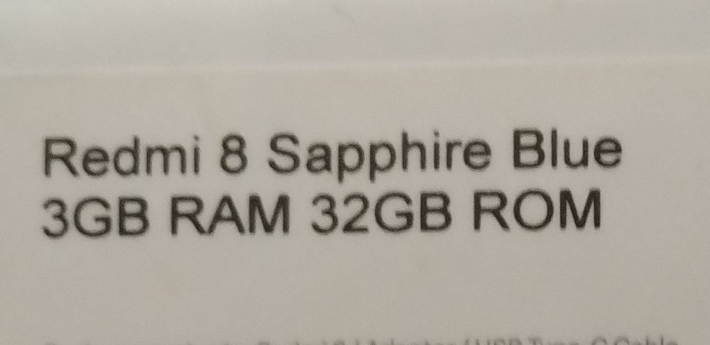 Xiaomi Redmi 8 Sapphire Blue