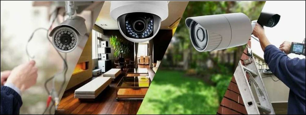 Установка внутренних и наружных камер видеонаблюдения