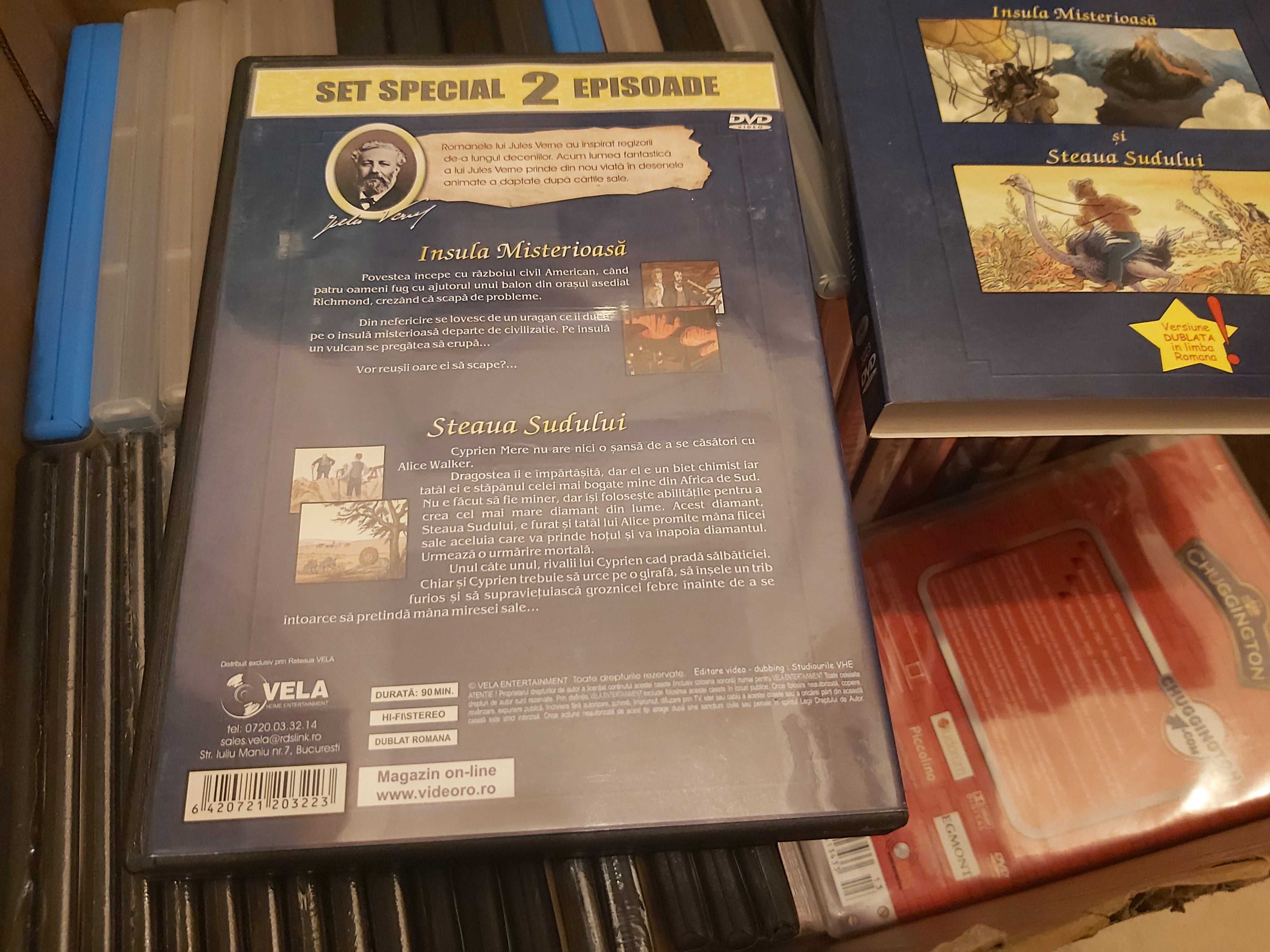 Desene animate DVD - Jules Verne (2 episoade) disc original