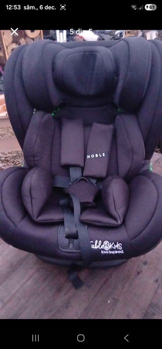 Scaun auto de bbelusi cu poziție de somn şi rotire 360 grade nou

350