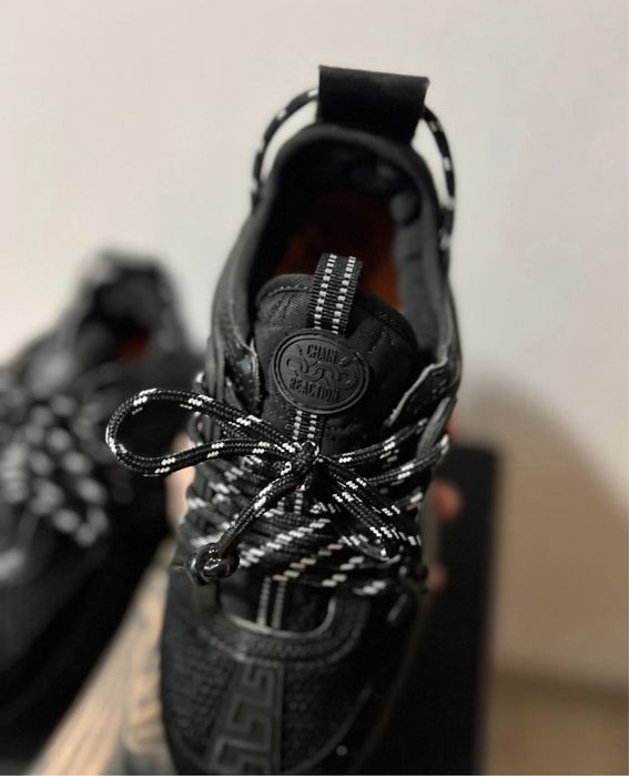 Adidasi versace chain reaction negrii  40-44