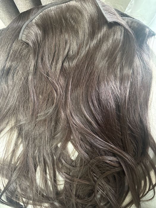 Естествена коса/ Славянска / Небоядисвана / На редове