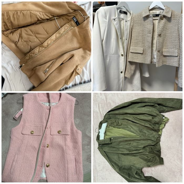 Тениска guess  , кожено яке , жилетка  zara  , guess яке , кожено яке