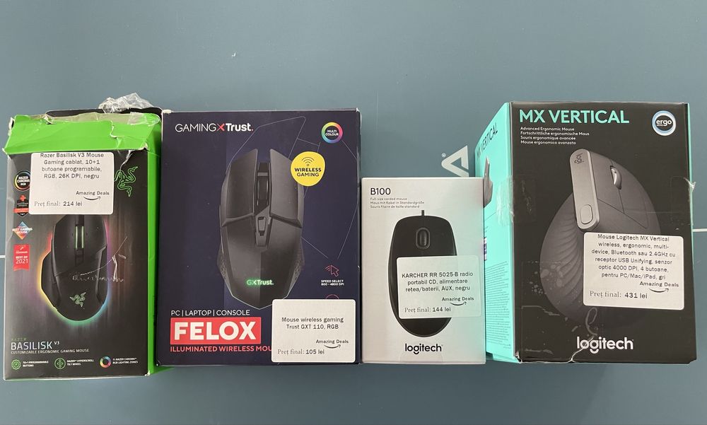 Mouse-uri si MousePad-uri Noi