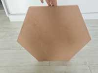 Suport MDF hexagonal cu diametru 50 cm, grosime 2 cm