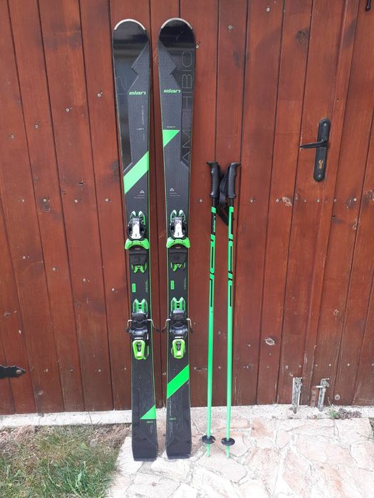 Ски "Елан Амфибио" /ELAN AMPHIBIO ski  160 см.комплект със щеки 115 см
