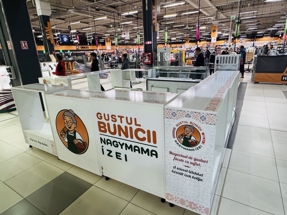 Anunț de vânzare – Stand complet pentru magazin producători locali