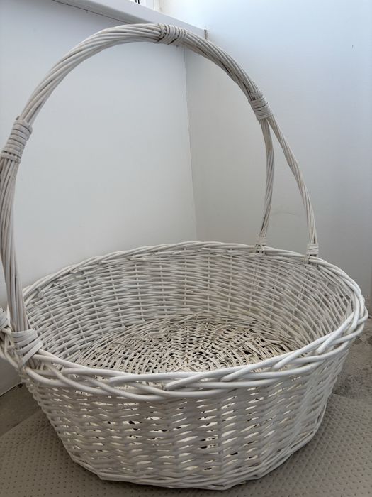 корзина плетеная из дерева 50х50х25