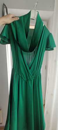 Rochie verde 40%matase S