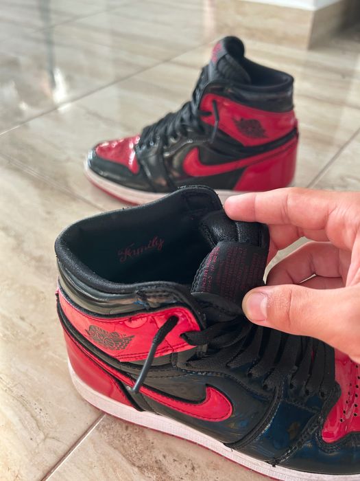 Jordan 1 patent bred, mărimea 38.5