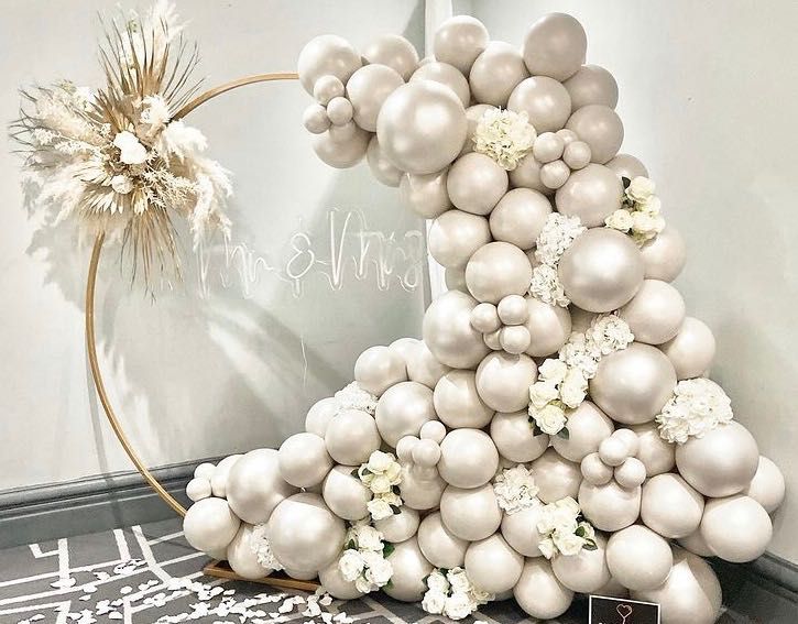 Decoratiuni baloane flori majorat, nunta, botez, arcada, aranjament