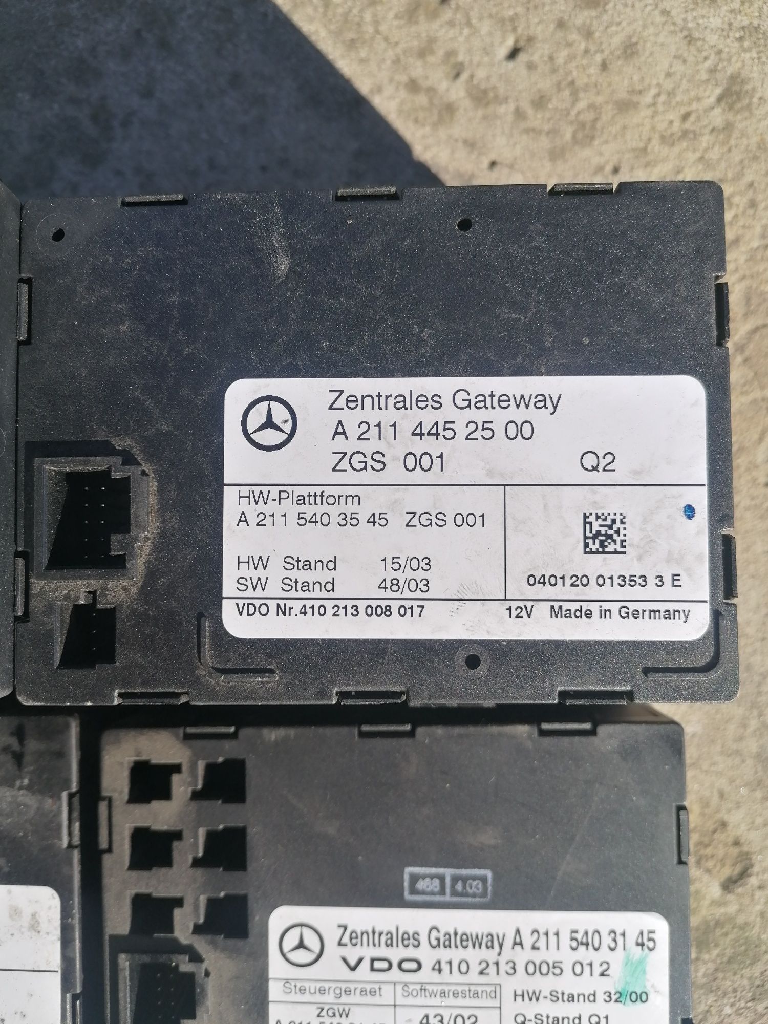 Zentrales gateway модул за Mercedes W211 W219 W164 W251 X164 ZGW