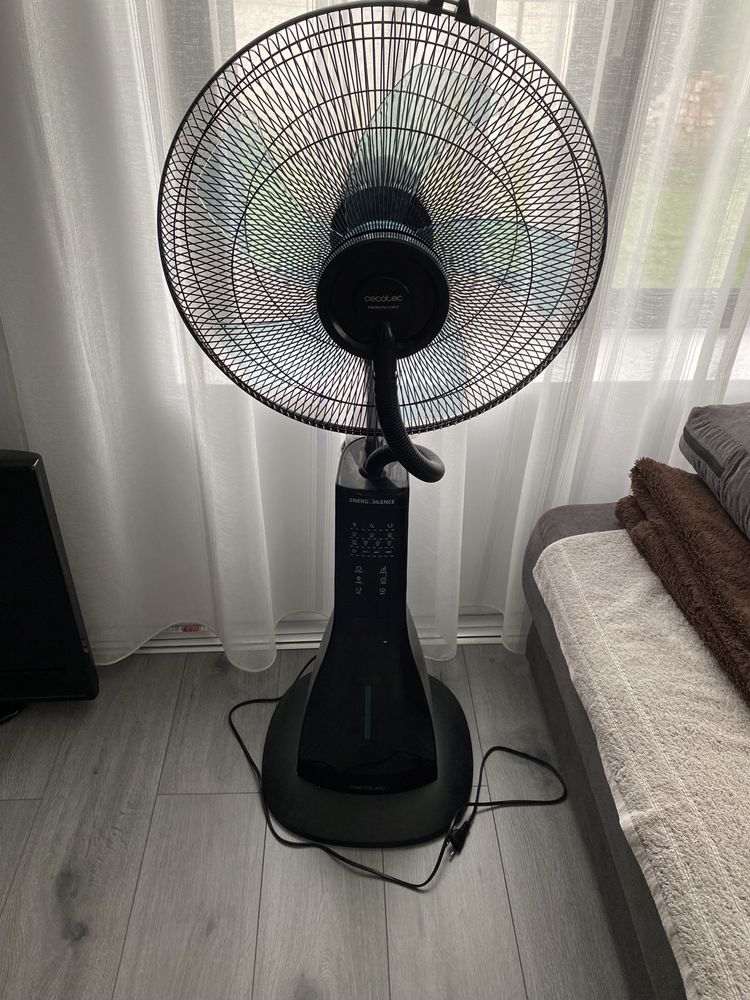 Ventilator cu apa Terasa Aburii 3 viteze 80 W 120 cm Negru