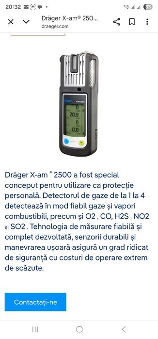 detector portabil de gaz drager x-am2500