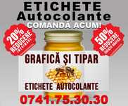 Etichete autocolante rola sau coala | Grafica | Tipar | Orice tiraj |