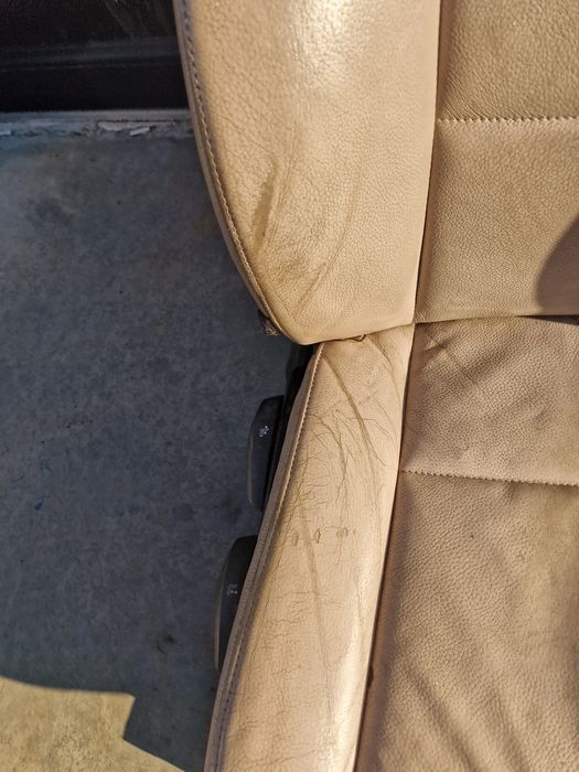 Interior scaune bancheta piele crem oyster cu încălzire bmw e90 uk