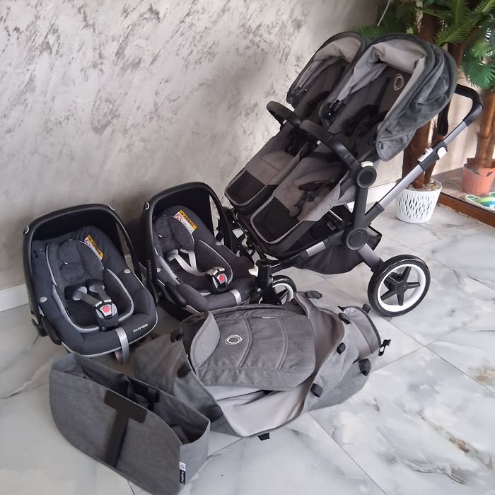 Vand carucior bugaboo donkey 5 set 3in1 cu  scoici noi maxi cosit