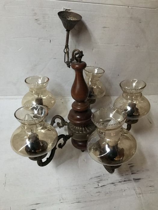 Lustra rustica cu 5 brate