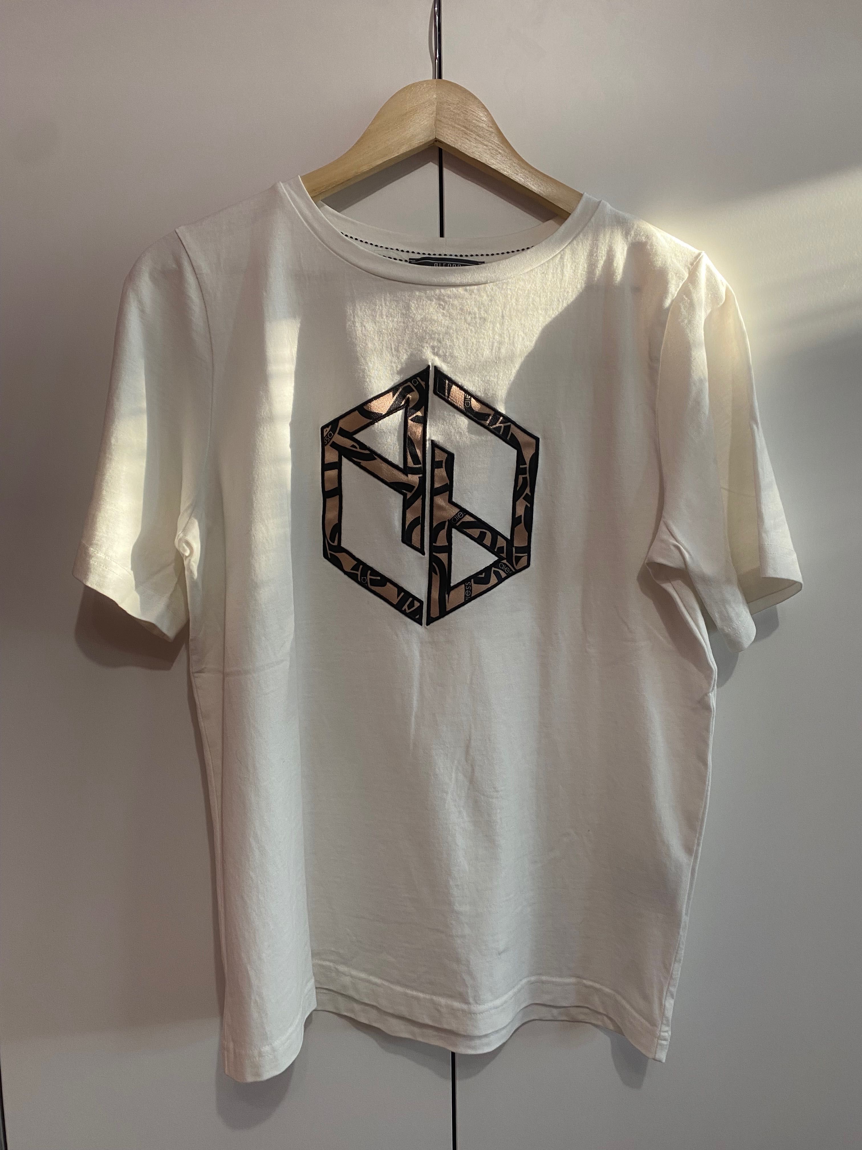Тениска Алеса / Alessa Love Your Way T-Shirt От Памук - Luxury Ecru