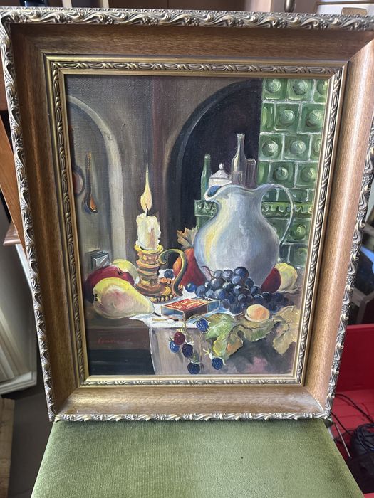 Tablou pictat în ulei pe pânză – Natură statică