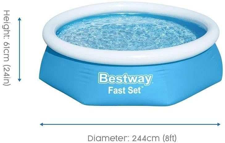 Басейн Bestway Fast Set, 2.44 м x 61 см, 1880 литра