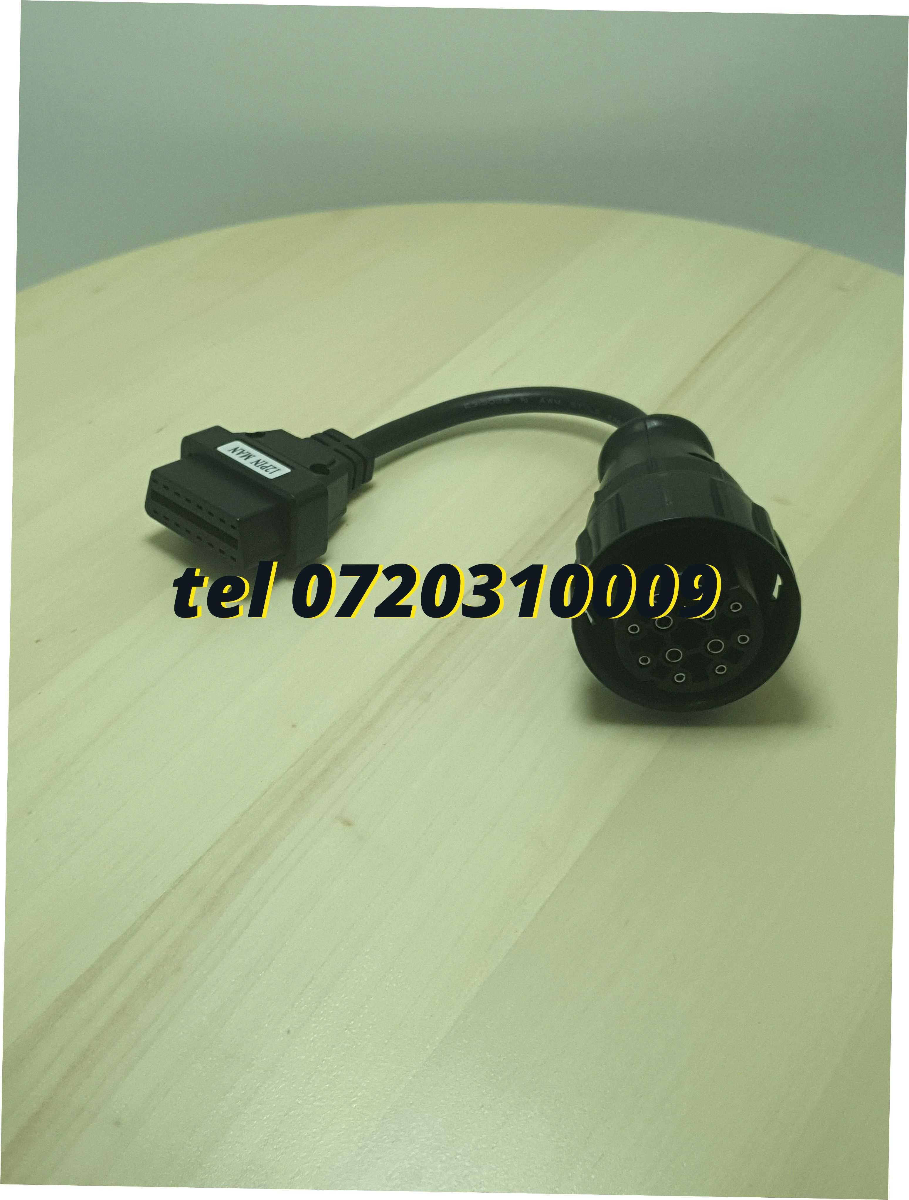 Cablu Adaptor Diagnoza Camion Tir Man Tga 12pin Obd2 Delphi Autocom M