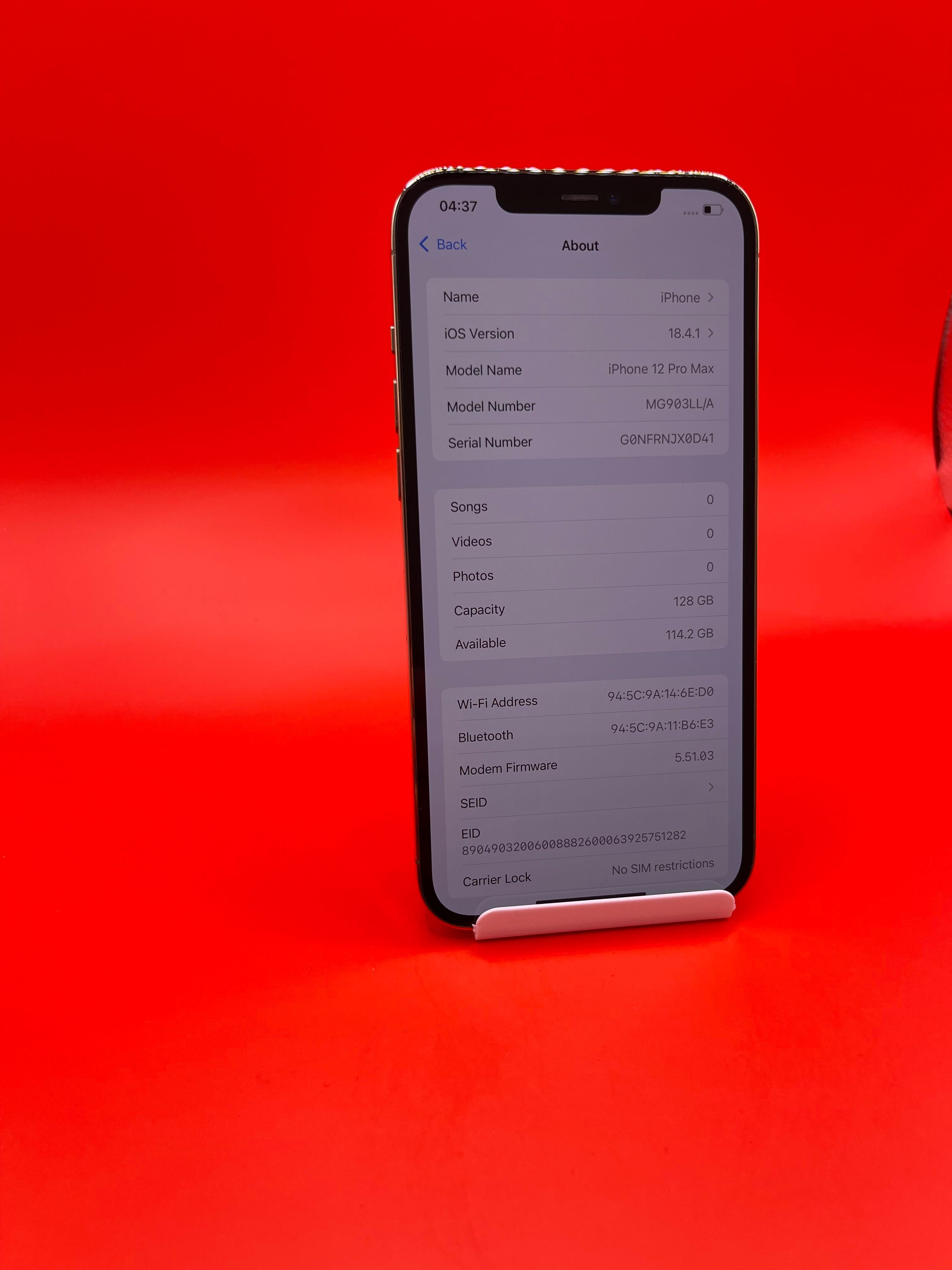 iPhone 12 Pro Max, memorie internă 128gb, sănătate baterie 100%
