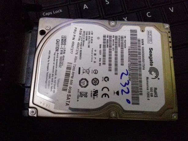 Hard Disk Laptop WD Black 500GB, 7200rpm, 16MB / Seagate 500gb cu 7200