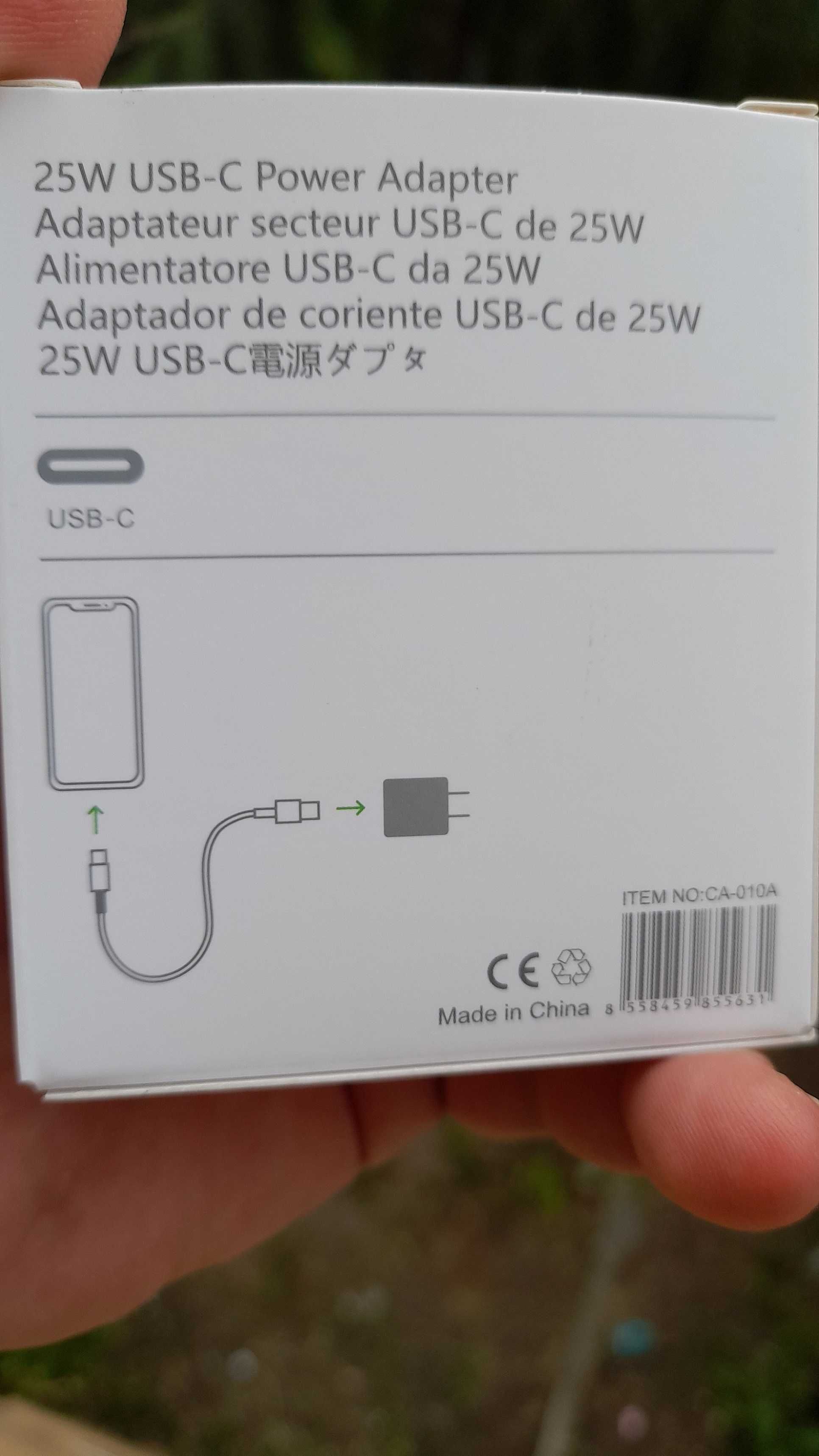 incarcator 25w fast charge iPhone 15 adaptor priza cu usb type c