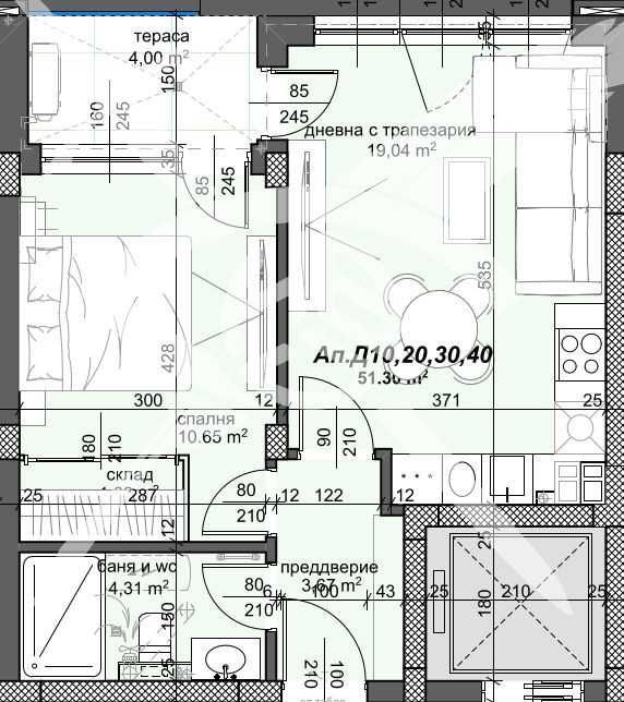 Двустаен апартамент Тракия 435-18084