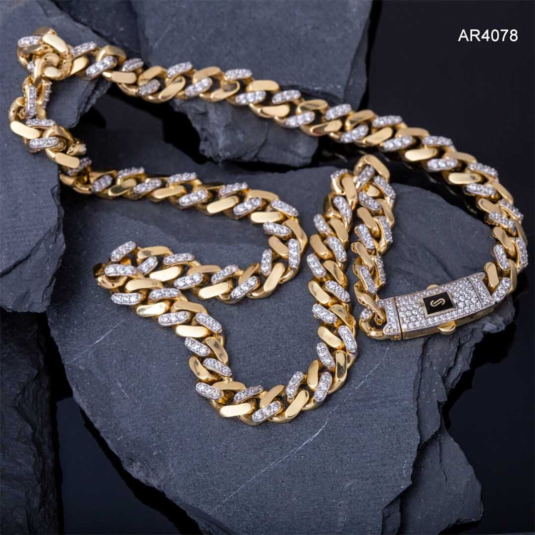 Lant Aur 14K Monaco Chain, 45cm [AR4078] ARJEWELS