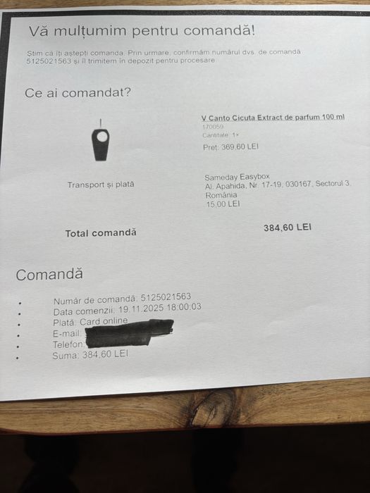 V Canto Cicuta Extract de Parfum 100ml