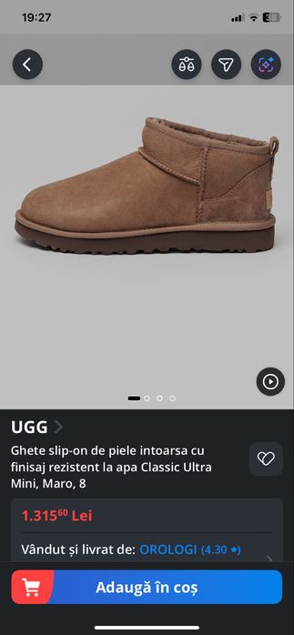 Ghete UGG noi cu eticheta