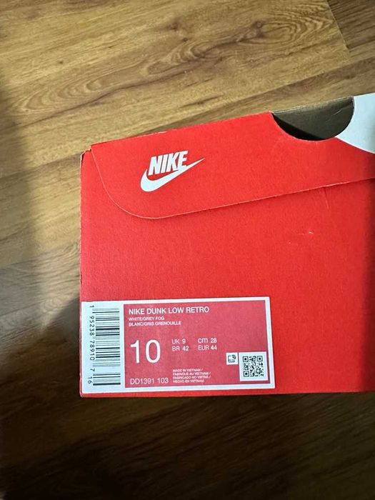 Nike dunk low grey fog