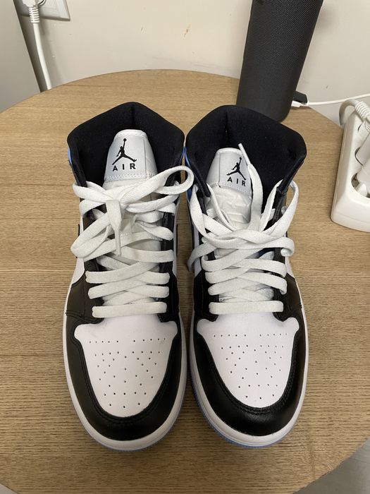 Nike Air Jordan 1 Mid Black / White / University Blue размер 41