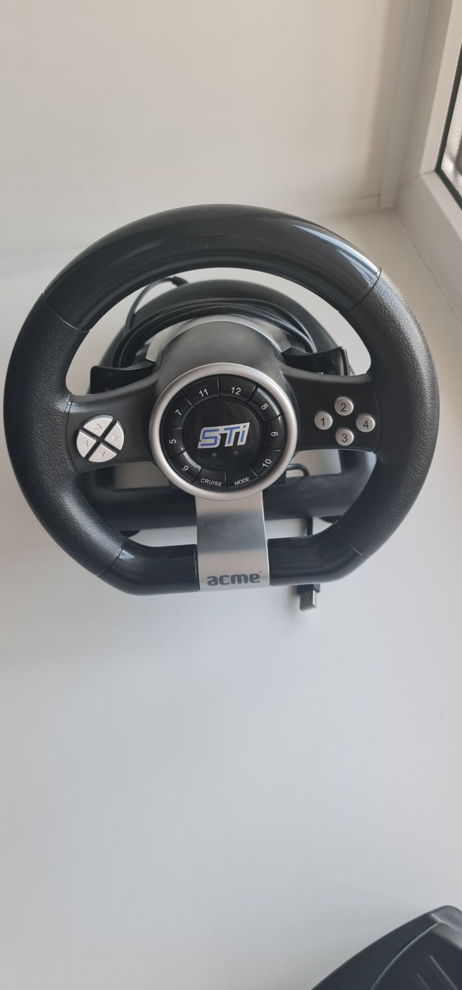Игровой руль Acme Racing wheel STi +педали