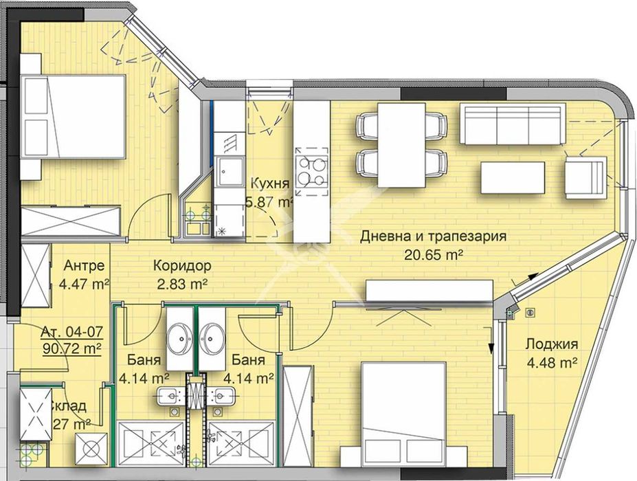 Продава се Тристаен апартамент в София, Кръстова вада - 110 кв.м за 2538 €/кв.м - Снимка #4